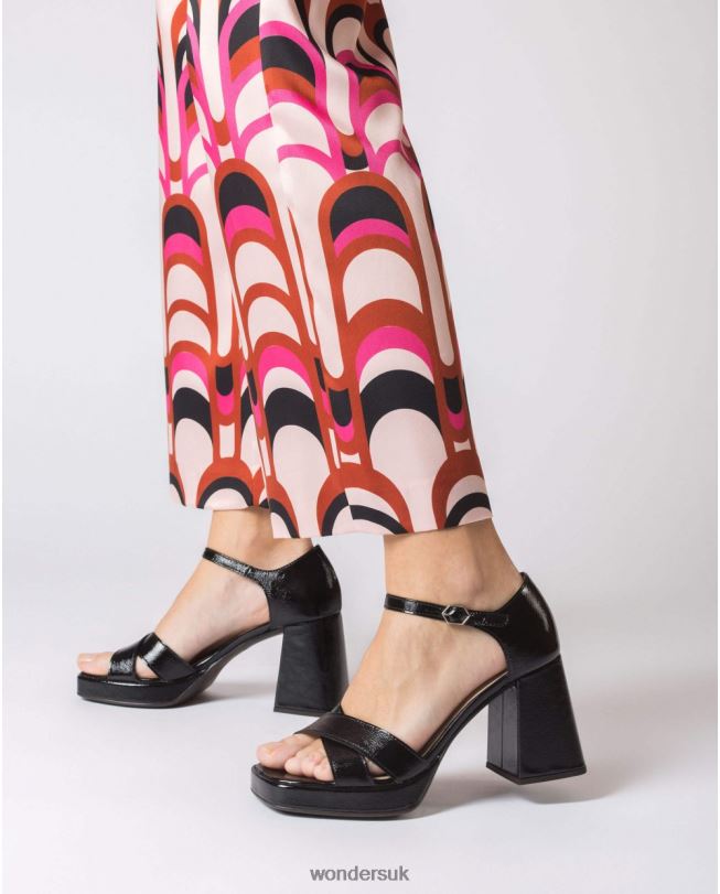 Footwear VZ2PD17 Women Wonders Negro Black Julia Sandal