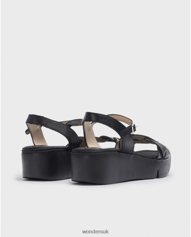 Footwear VZ2PD189 Women Wonders Negro Black Dita Sandal