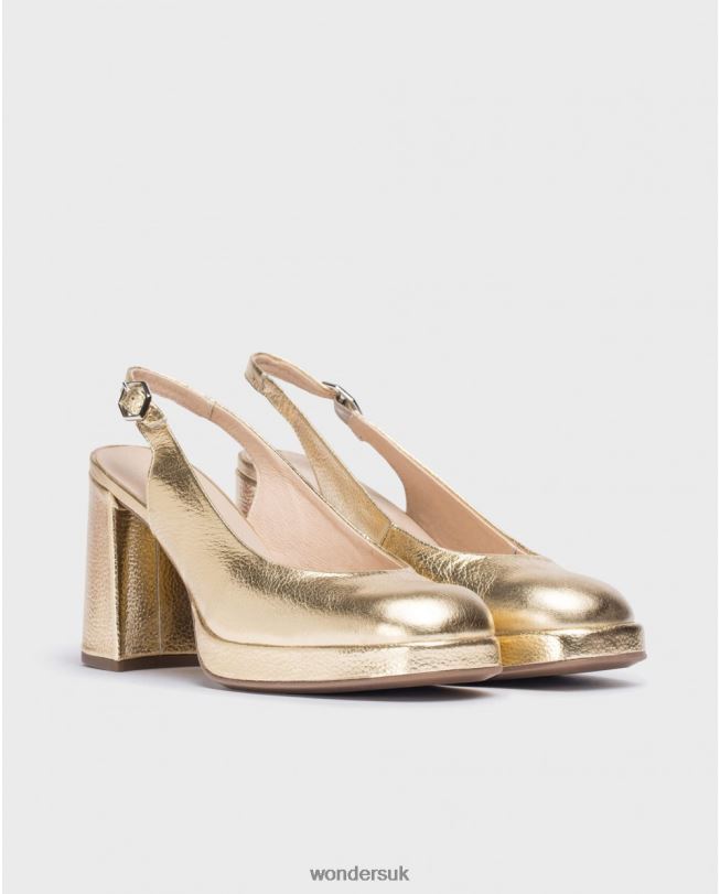Footwear VZ2PD193 Women Wonders Gold Metalic Lexi Shoe