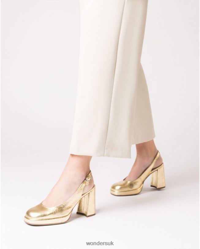 Footwear VZ2PD193 Women Wonders Gold Metalic Lexi Shoe