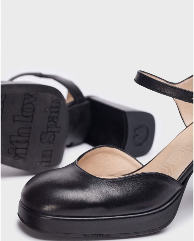 Footwear VZ2PD196 Women Wonders Negro Black Blue Shoes