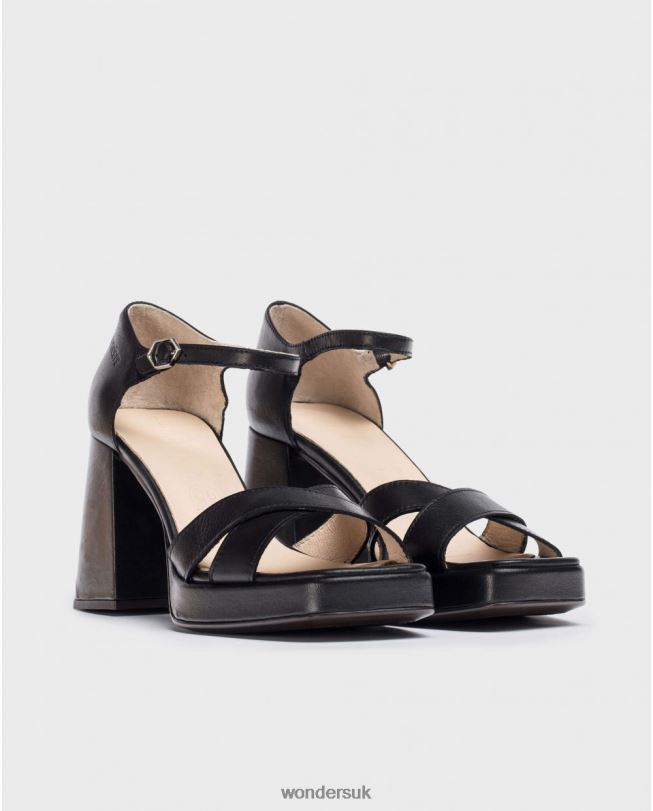 Footwear VZ2PD197 Women Wonders Negro Black Julia Sandal