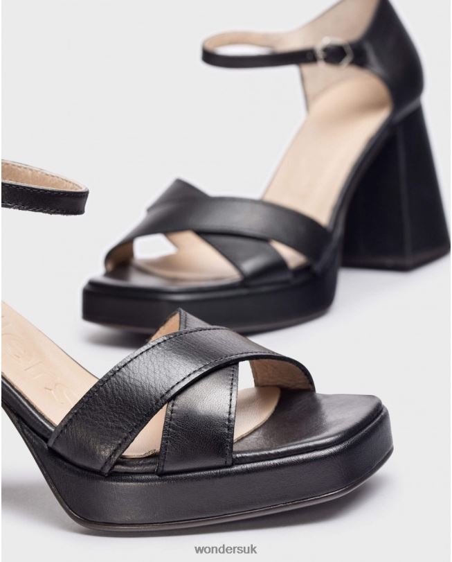 Footwear VZ2PD197 Women Wonders Negro Black Julia Sandal