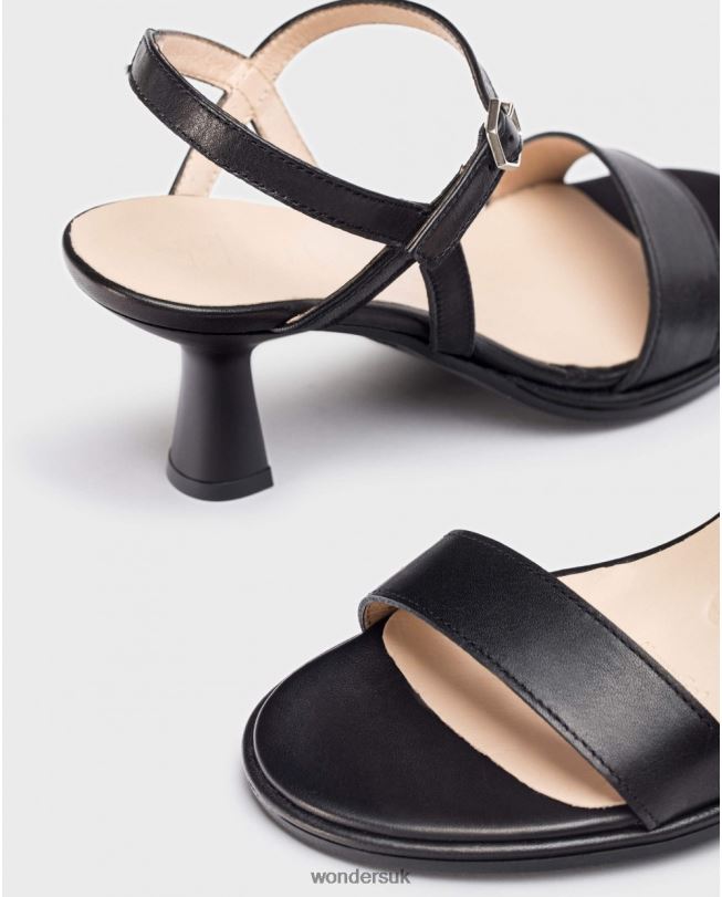 Footwear VZ2PD198 Women Wonders Negro Black Coco Sandal