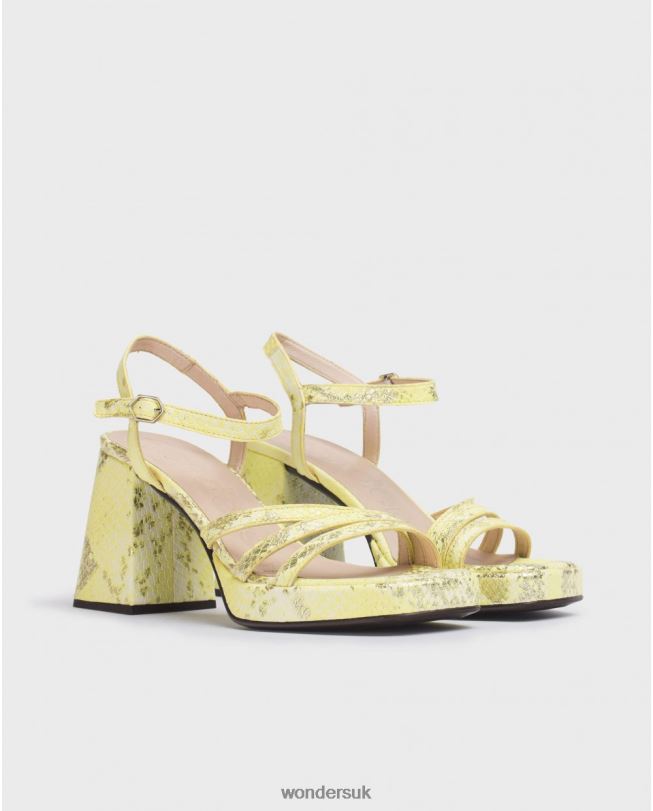 Footwear VZ2PD1 Women Wonders Lima Lime Green Love Sandal