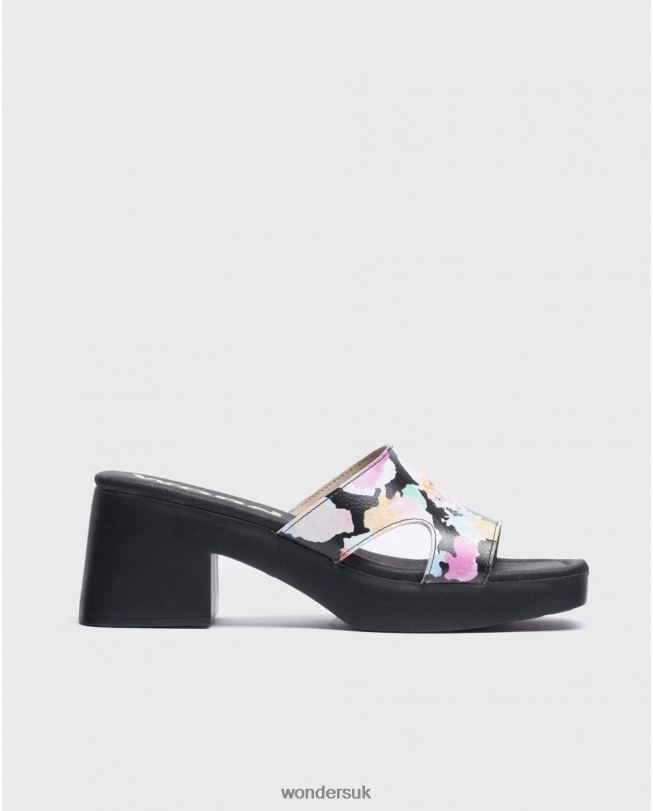 Footwear VZ2PD206 Women Wonders Negro Black Motel Sandal