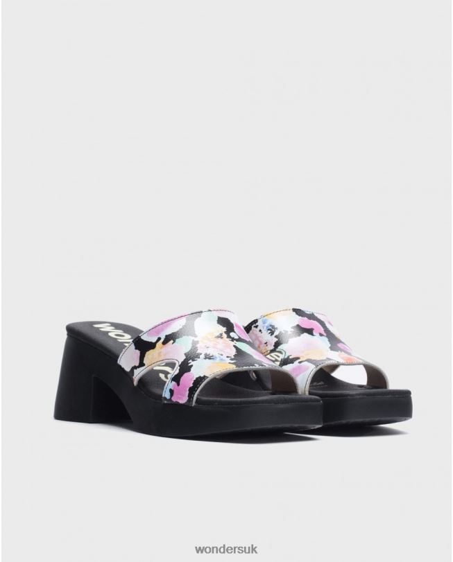 Footwear VZ2PD206 Women Wonders Negro Black Motel Sandal