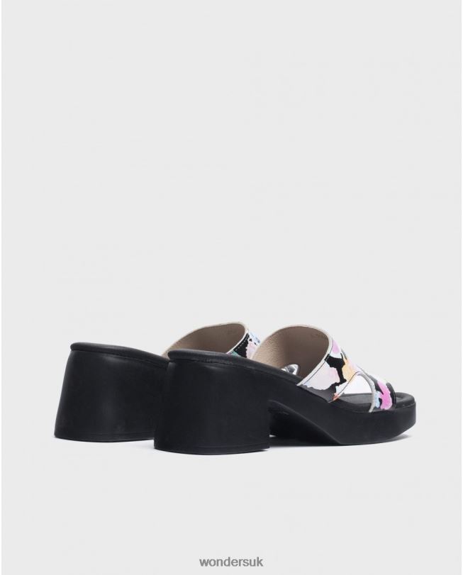 Footwear VZ2PD206 Women Wonders Negro Black Motel Sandal