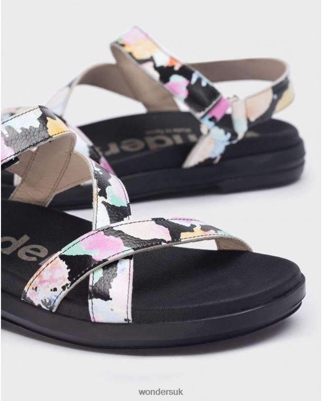 Footwear VZ2PD207 Women Wonders Negro Black Toni Sandal