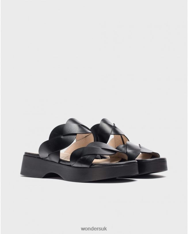 Footwear VZ2PD208 Women Wonders Negro Black Maui Sandal