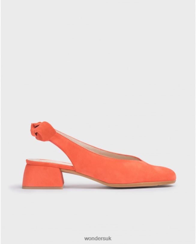 Footwear VZ2PD215 Women Wonders Coral Orange Audrey Shoe