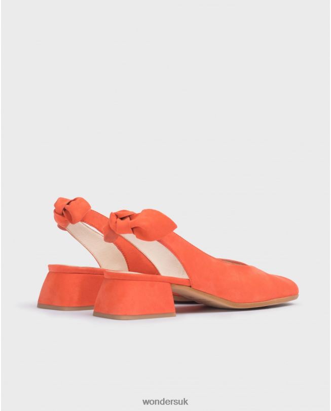 Footwear VZ2PD215 Women Wonders Coral Orange Audrey Shoe