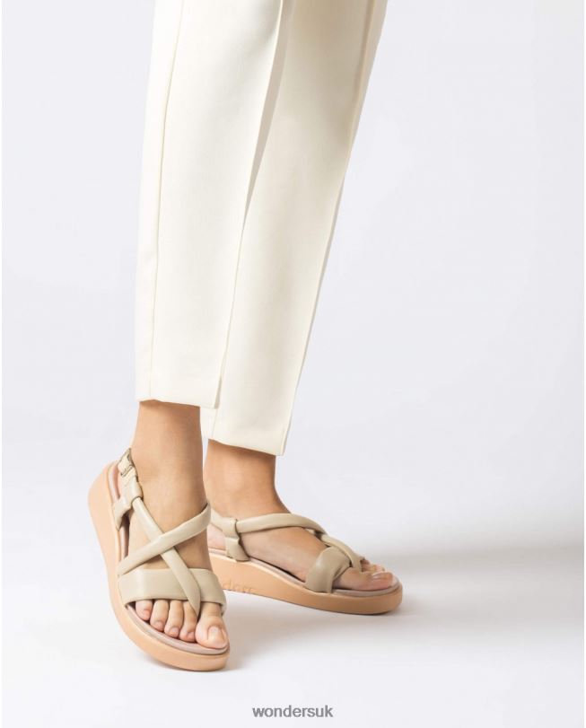 Footwear VZ2PD21 Women Wonders Natural Tube Sandal