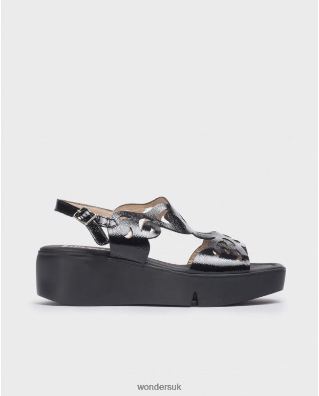 Footwear VZ2PD225 Women Wonders Negro Black Afro Sandal