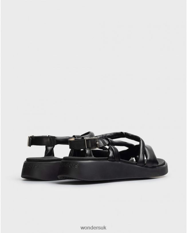 Footwear VZ2PD22 Women Wonders Negro Black Tube Sandal
