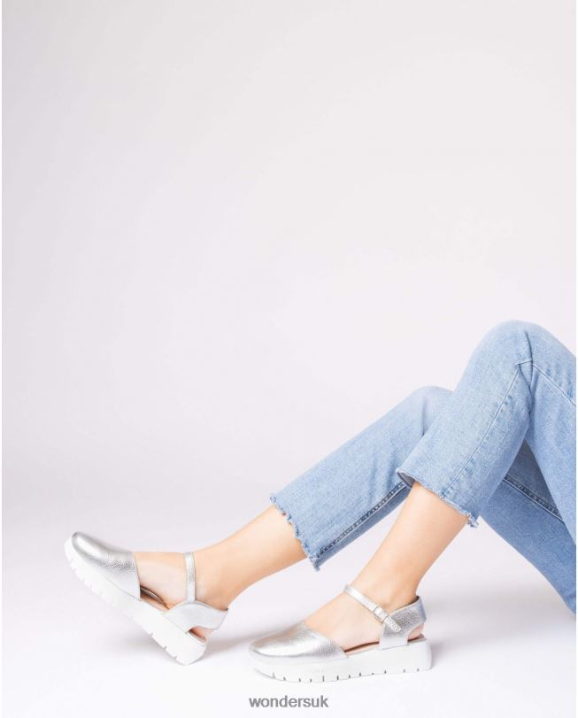 Footwear VZ2PD230 Women Wonders Plata Silver Babi Shoe