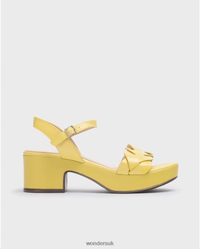 Footwear VZ2PD243 Women Wonders Lima Yellow Luna Sandal