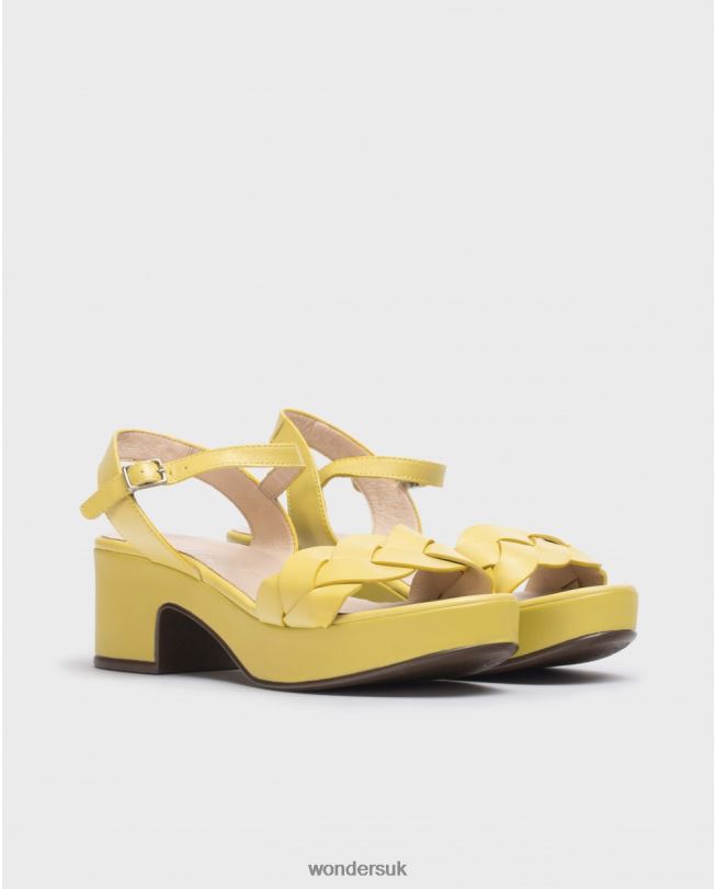Footwear VZ2PD243 Women Wonders Lima Yellow Luna Sandal