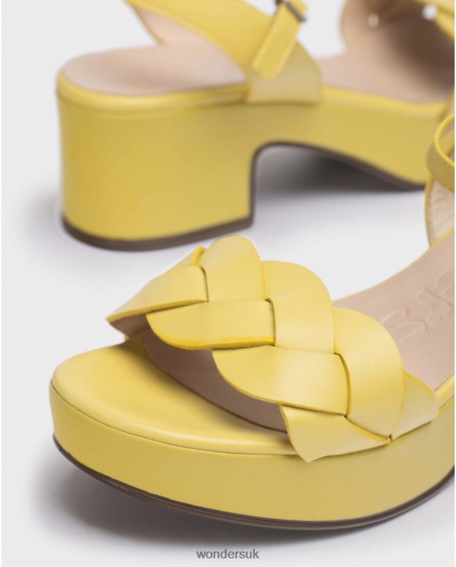 Footwear VZ2PD243 Women Wonders Lima Yellow Luna Sandal