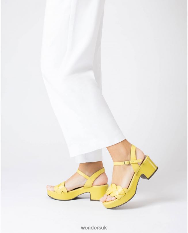 Footwear VZ2PD243 Women Wonders Lima Yellow Luna Sandal