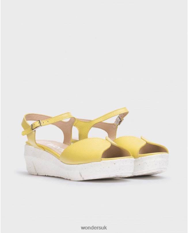 Footwear VZ2PD251 Women Wonders Lima Yellow Sandal