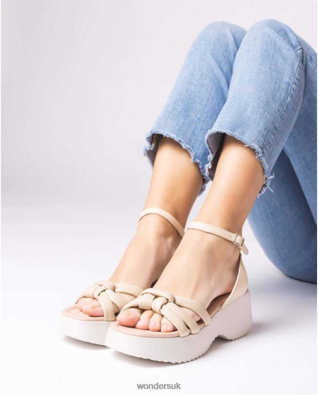 Footwear VZ2PD254 Women Wonders Natural Beige Vega Sandal
