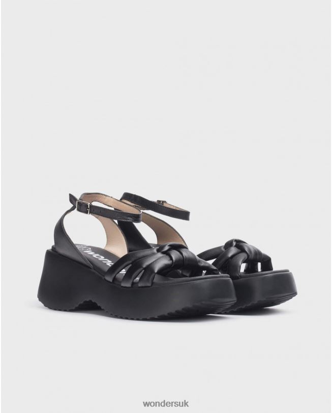 Footwear VZ2PD255 Women Wonders Negro Blackvega Sandal