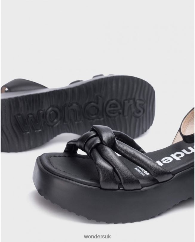 Footwear VZ2PD255 Women Wonders Negro Blackvega Sandal