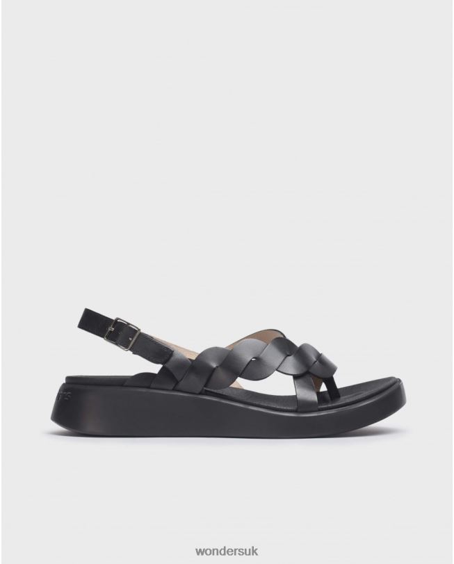 Footwear VZ2PD256 Women Wonders Negro Black Jang Sandal