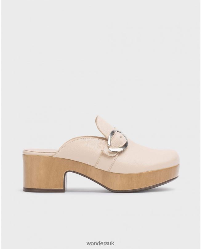 Footwear VZ2PD259 Women Wonders Natural Beige Slow Clog