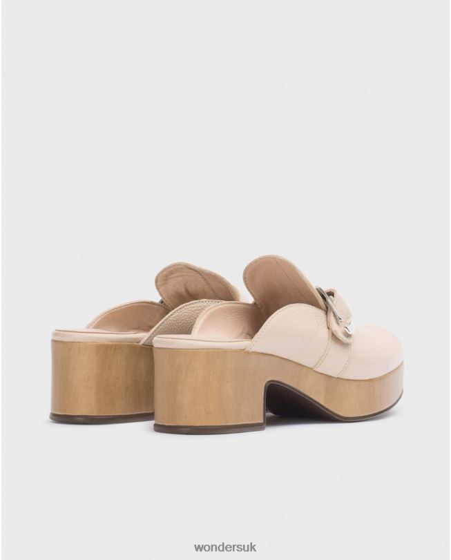 Footwear VZ2PD259 Women Wonders Natural Beige Slow Clog