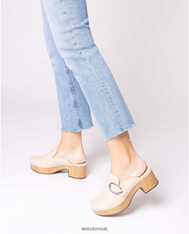 Footwear VZ2PD259 Women Wonders Natural Beige Slow Clog