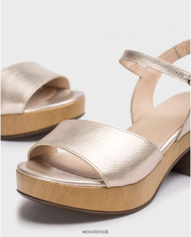 Footwear VZ2PD260 Women Wonders Platino Metal Loli Sandal