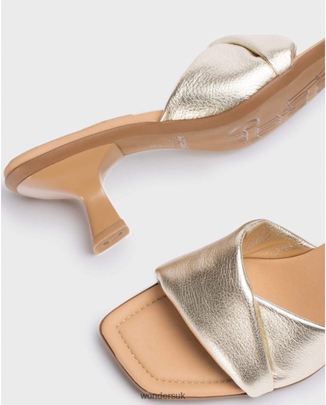 Footwear VZ2PD266 Women Wonders Platino Platinum Glow Mules