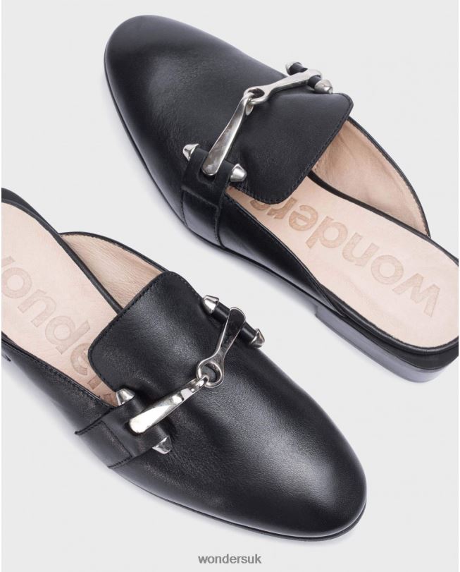 Footwear VZ2PD267 Women Wonders Negro Black Qatar Clog