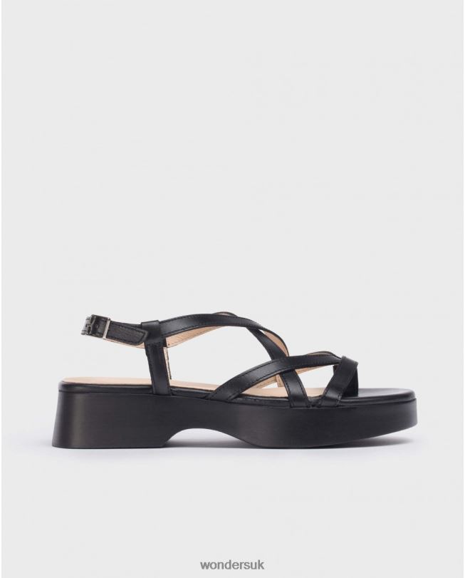 Footwear VZ2PD275 Women Wonders Negro Black Alana Sandal