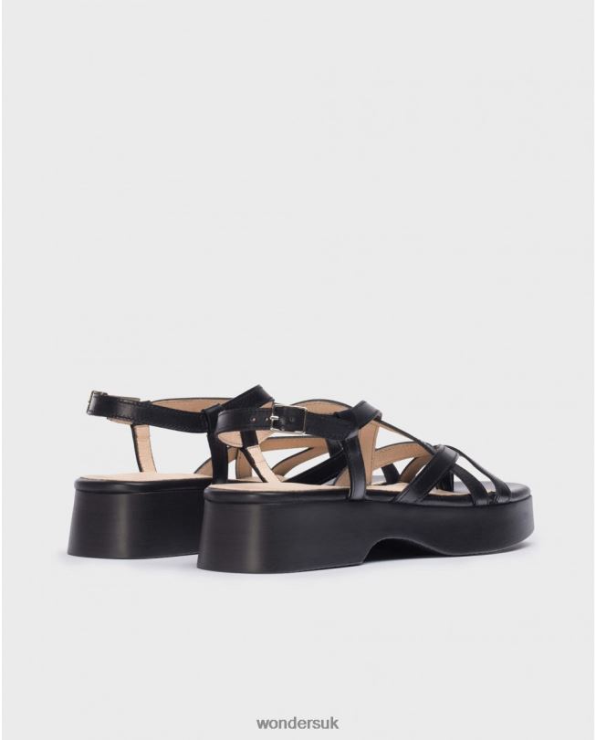 Footwear VZ2PD275 Women Wonders Negro Black Alana Sandal