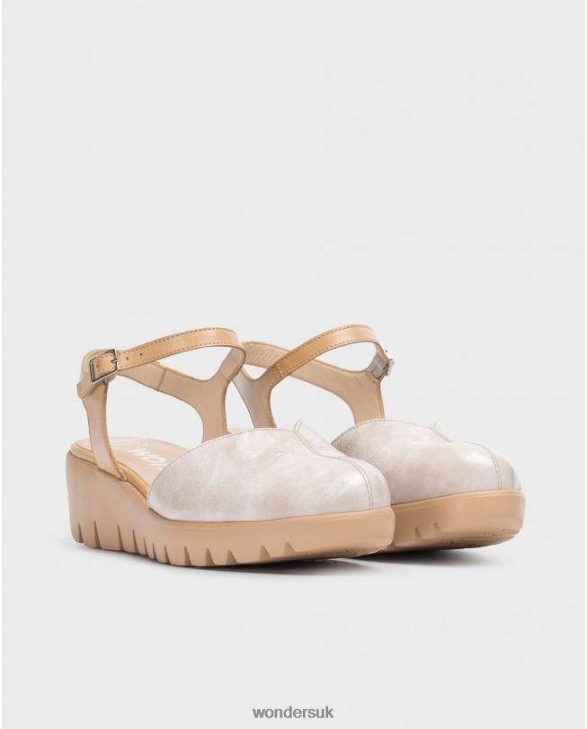 Footwear VZ2PD279 Women Wonders Taupe/Sand Caravaca Tie Dye Sandal