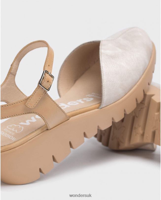 Footwear VZ2PD279 Women Wonders Taupe/Sand Caravaca Tie Dye Sandal
