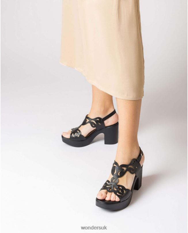 Footwear VZ2PD283 Women Wonders Negro Black Lexi Sandal