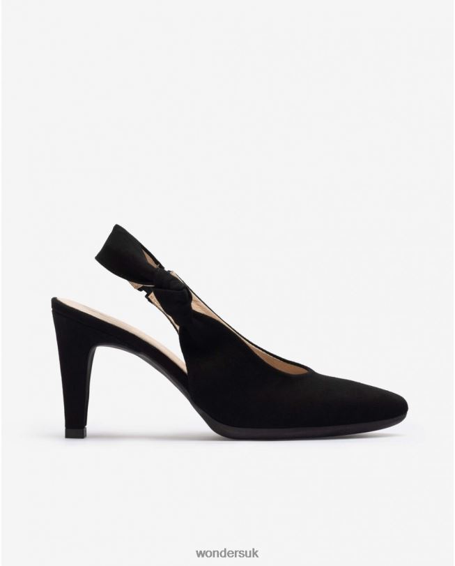 Footwear VZ2PD284 Women Wonders Negro Black Lace Shoe