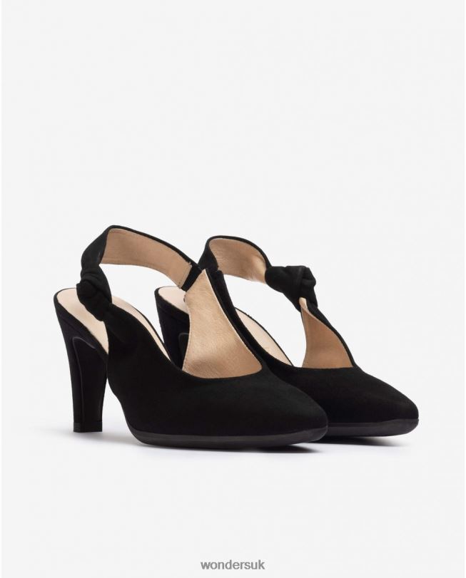 Footwear VZ2PD284 Women Wonders Negro Black Lace Shoe