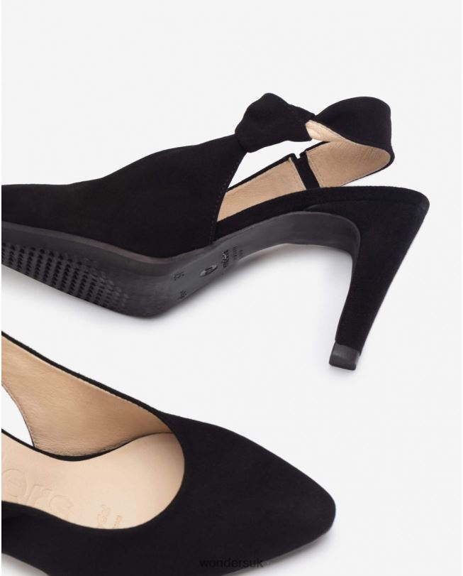 Footwear VZ2PD284 Women Wonders Negro Black Lace Shoe