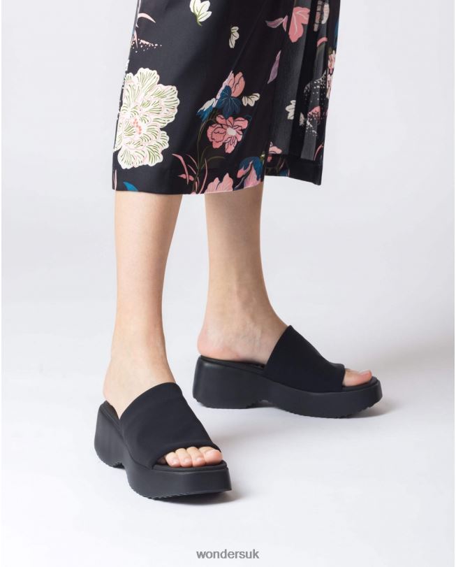 Footwear VZ2PD287 Women Wonders Negro Black Susan Sandal