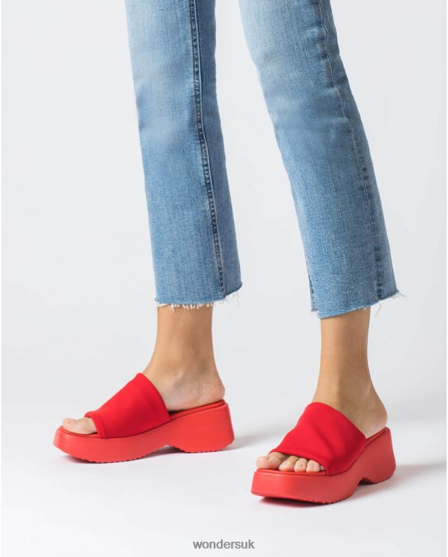 Footwear VZ2PD288 Women Wonders Rojo Red Susan Sandal