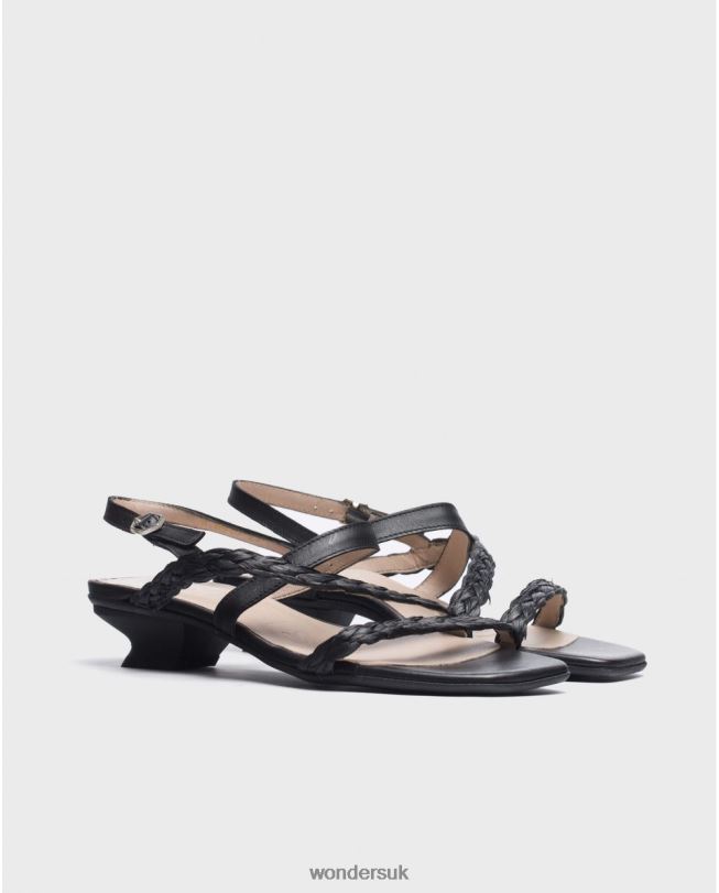 Footwear VZ2PD28 Women Wonders Negro Black Sol Sandal