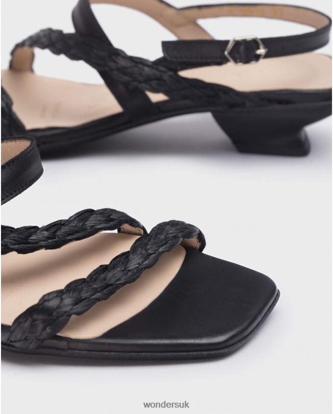 Footwear VZ2PD28 Women Wonders Negro Black Sol Sandal