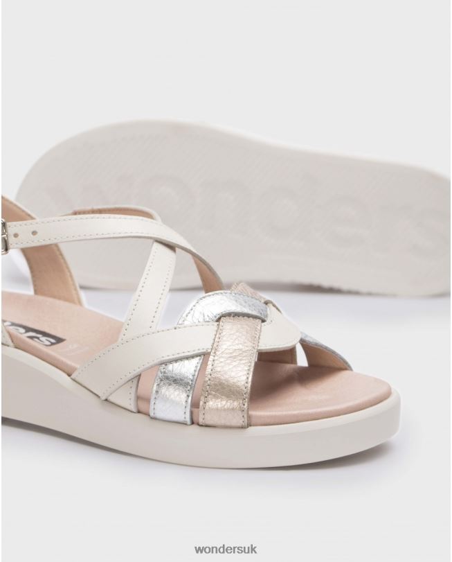Footwear VZ2PD292 Women Wonders Plt/Pla/Of White Alison Sandal