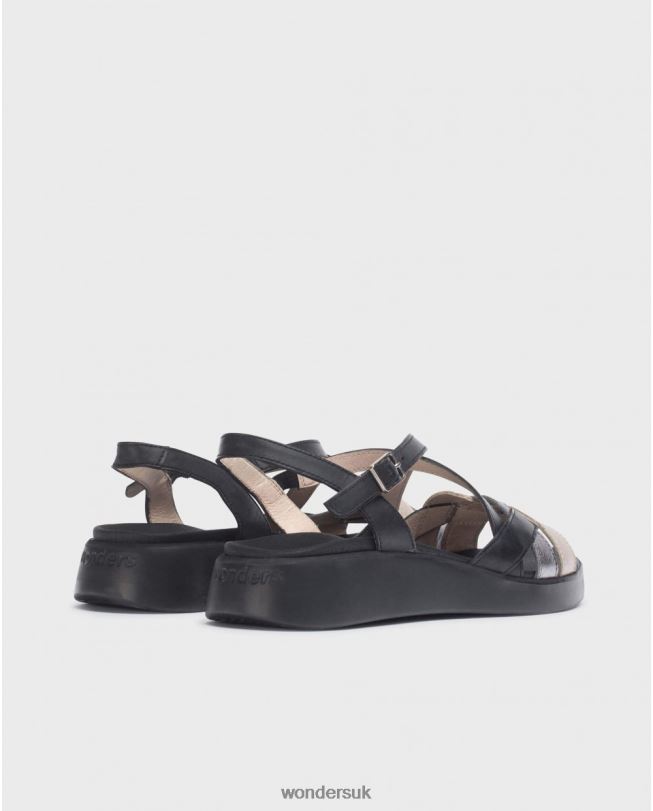 Footwear VZ2PD293 Women Wonders Plt/Plo/Ne Black Alison Sandal
