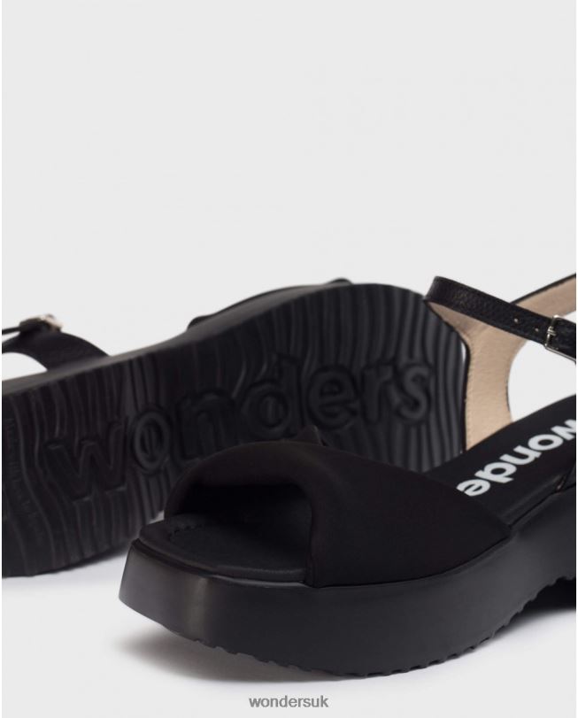 Footwear VZ2PD306 Women Wonders Negro Black Willow Sandal